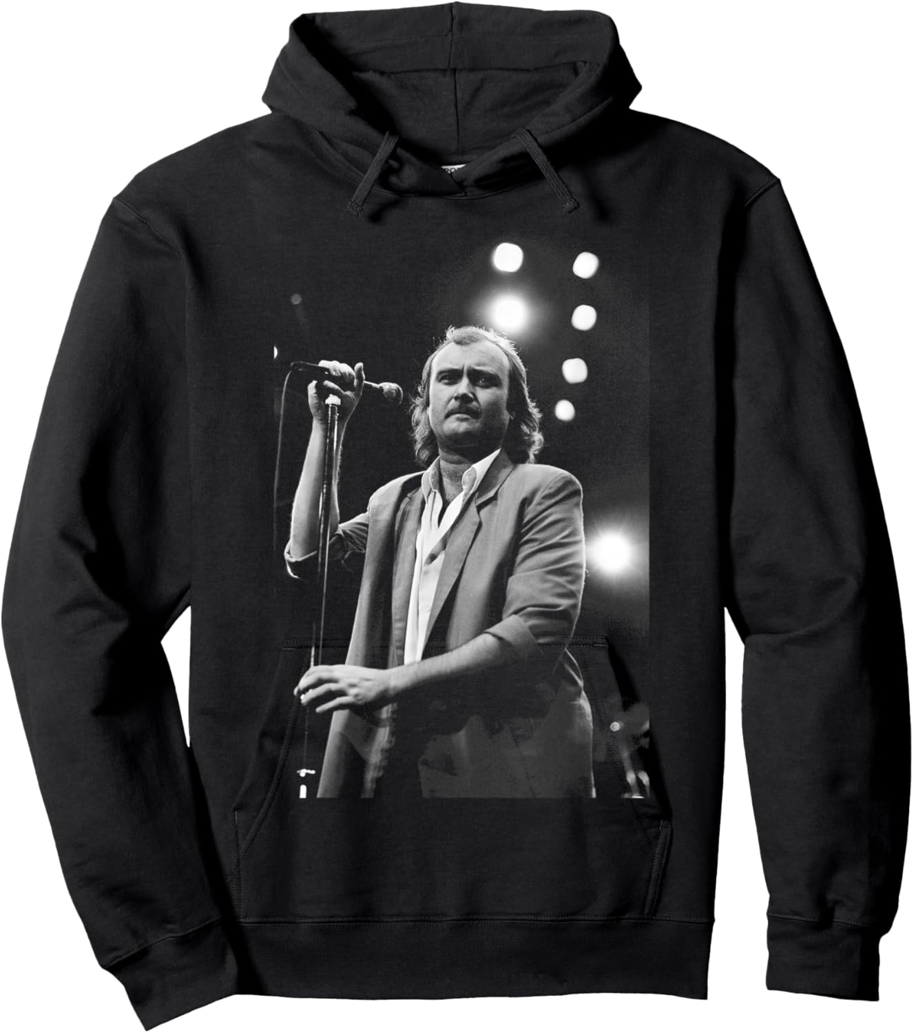 Phil Collins Genesis Live Atlanta USA Invisible Touch Tour Hoodie - Hoodie | Black