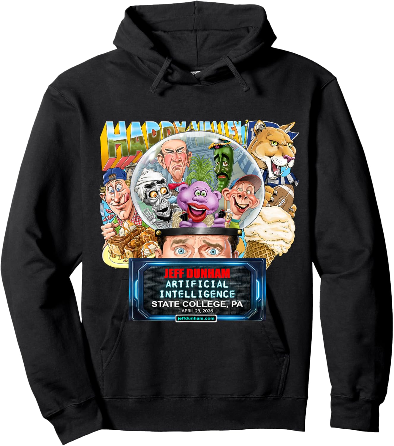Jeff Dunham State College, PA (2026) Hoodie - Hoodie | Black