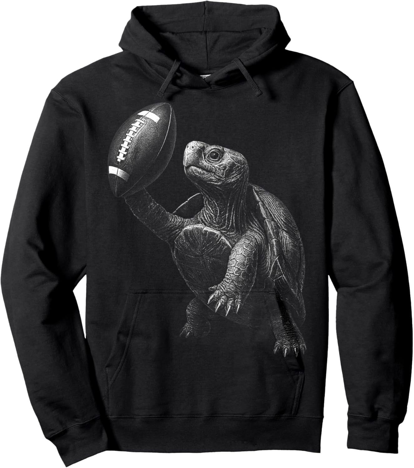 Tortoise American Football Sports Reptile Lover Hoodie - Hoodie | Black
