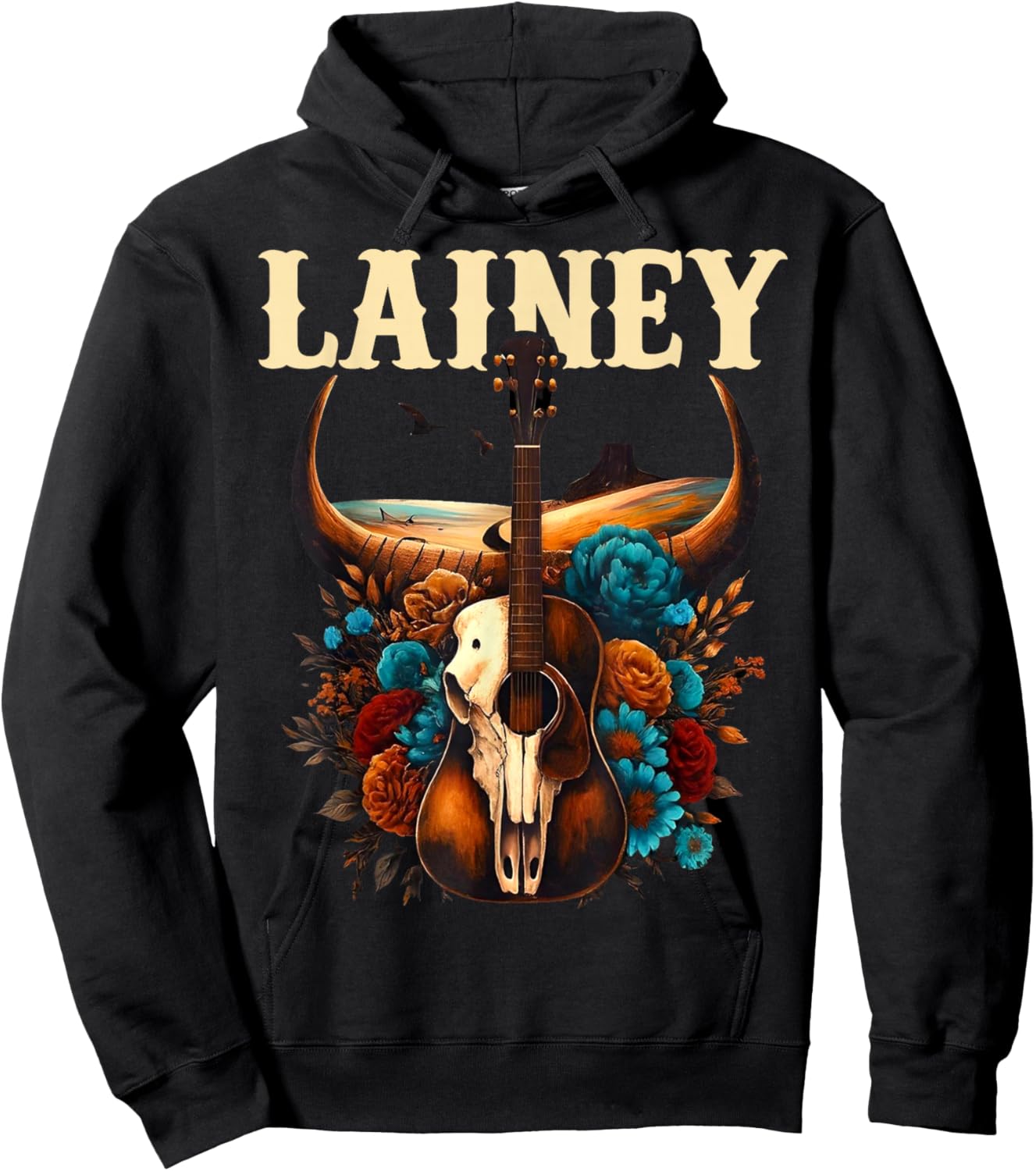 Retro Lainey Name Proud Gift Women Kid Boy Girl Hoodie - Hoodie | Black