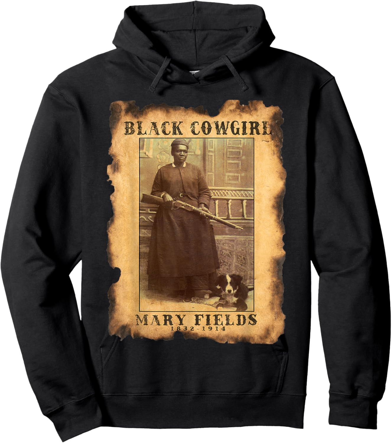 Black Cowgirl Mary Fields African American History Western Hoodie - Hoodie | Black