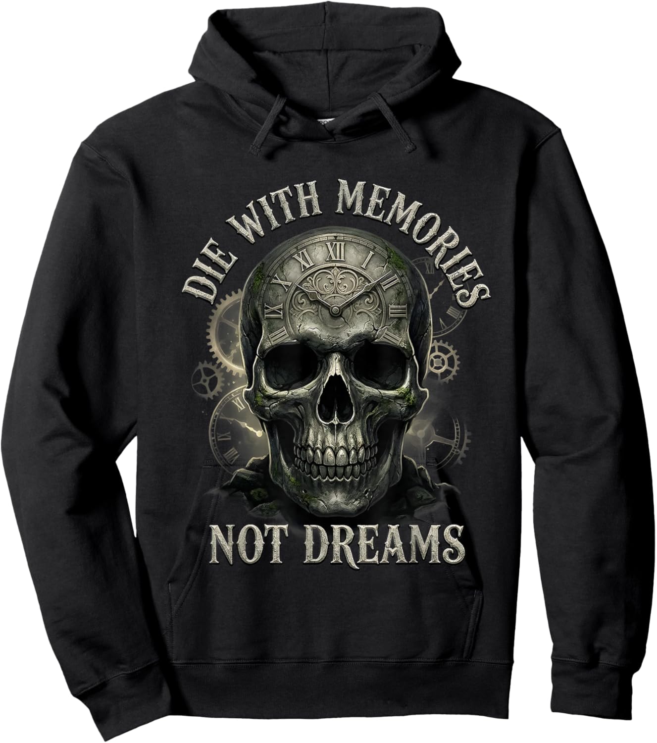 Skeleton Die with Memories Not Dreams Hoodie - Hoodie | Black