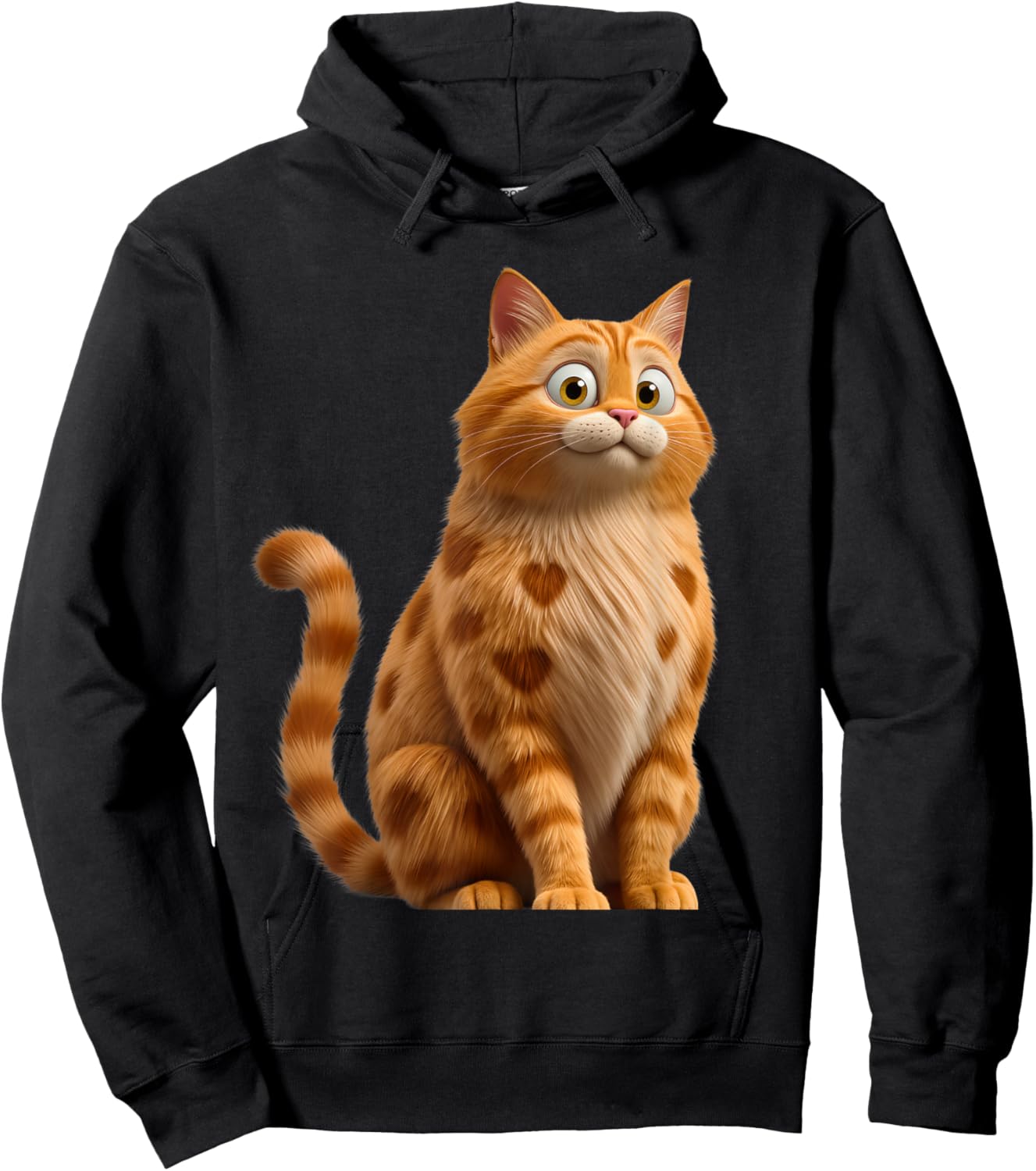 Valentines Day Cat Love Heart Cute V-Day Men Women Girl Boys Hoodie - Hoodie | Black