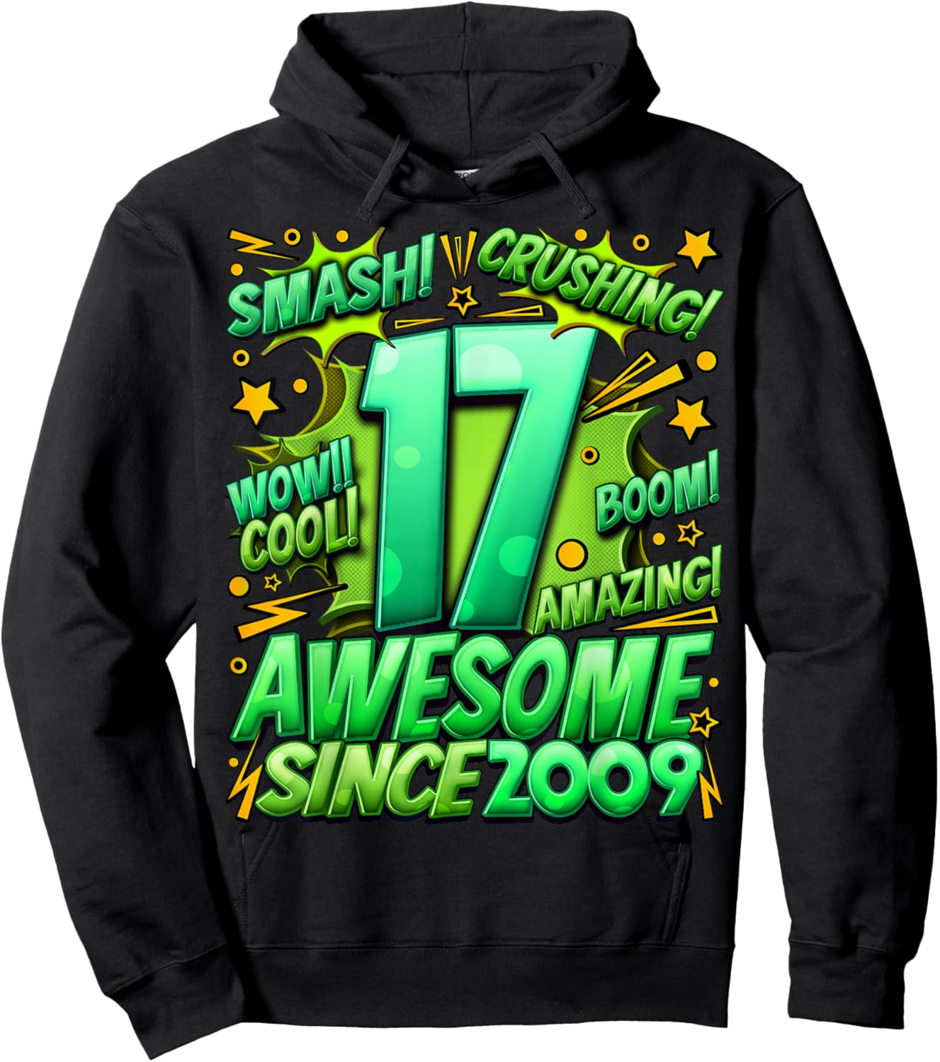 17 Year Old Gifts for Boys 17th Birthday Boy 17 Year Old Boy Hoodie - Hoodie | Black