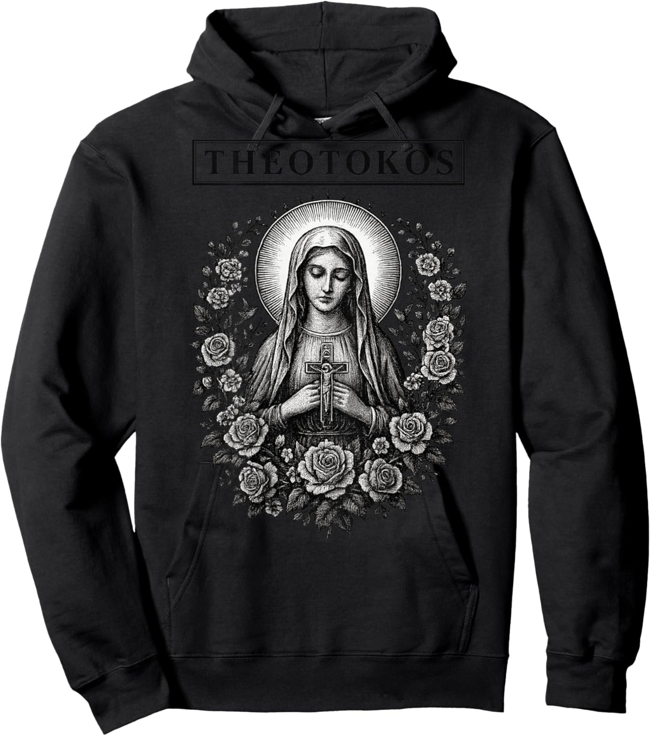 Theotokos Virgin Mary - Mother of God Hoodie - Hoodie | Black
