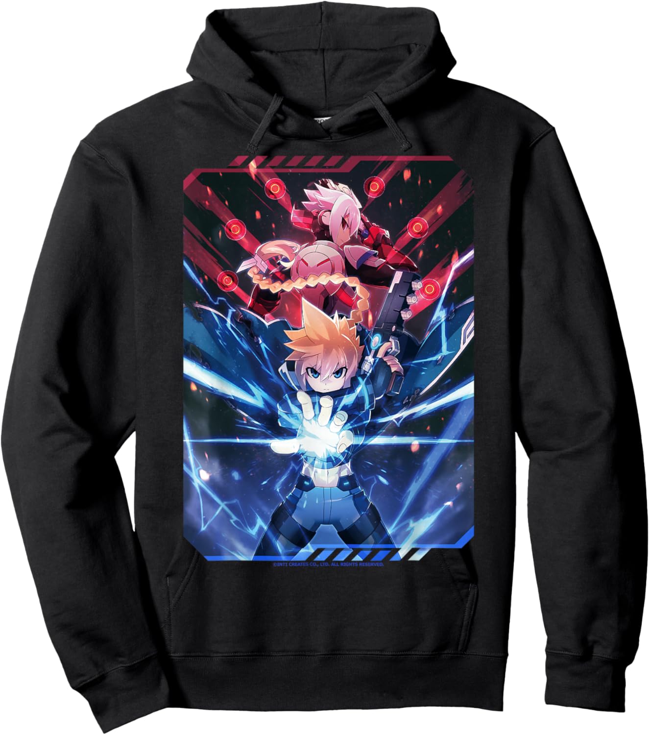 Azure Striker Gunvolt Limited Edition Illustration Hoodie - Hoodie | Black