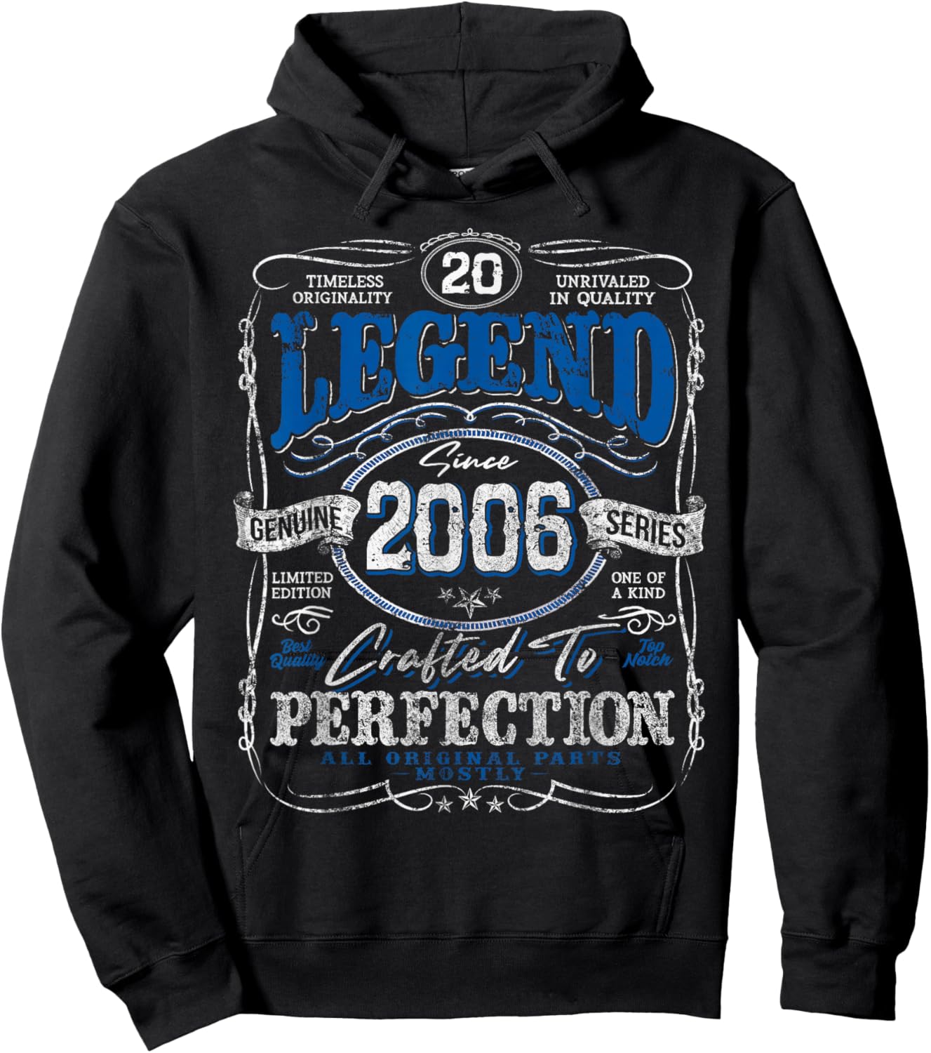 Vintage 2006 Limited Edition Shirt 20 Year Old 20th Birthday Hoodie - Hoodie | Black
