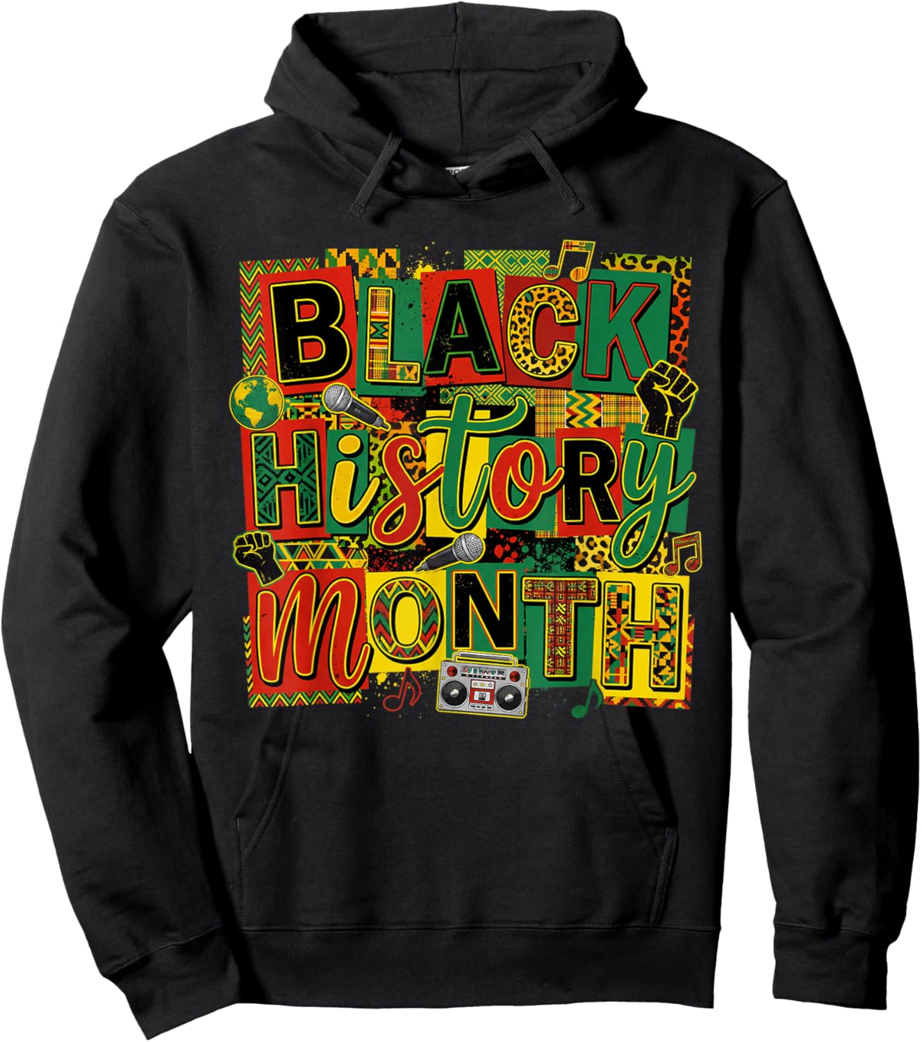 Black History Month Art Design Afro Culture Celebration Hoodie - Hoodie | Black