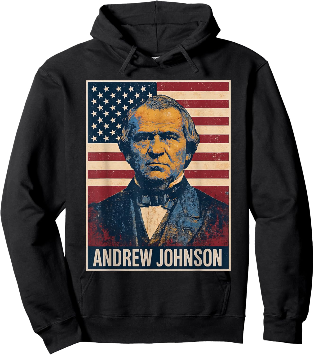 Andrew Johnson Portrait Hoodie - Hoodie | Black