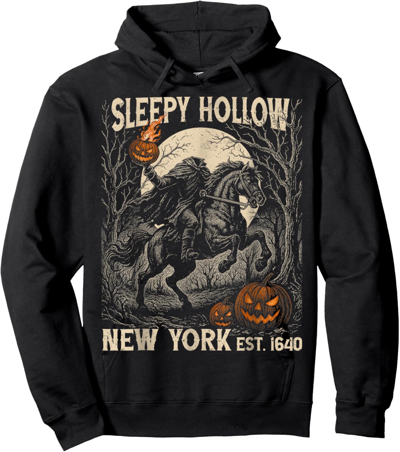 Legend of Sleepy Hollow Bookish Halloween Headless Horseman Hoodie - Hoodie | Black