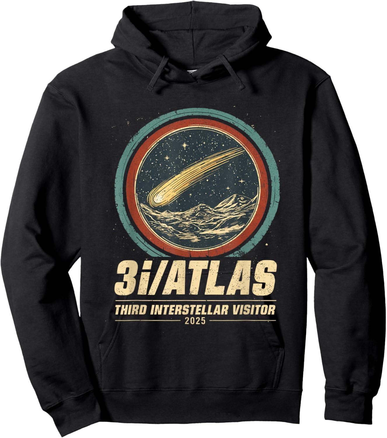 3i/Atlas Interstellar Visitor 2025 Hoodie - Hoodie | Black