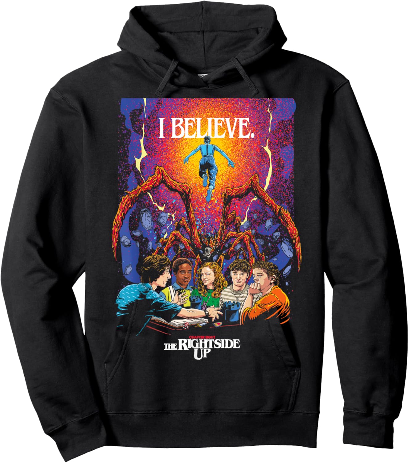 Stranger Things Season 5 x Butcher Billy The Rightside Up Hoodie - Hoodie | Black