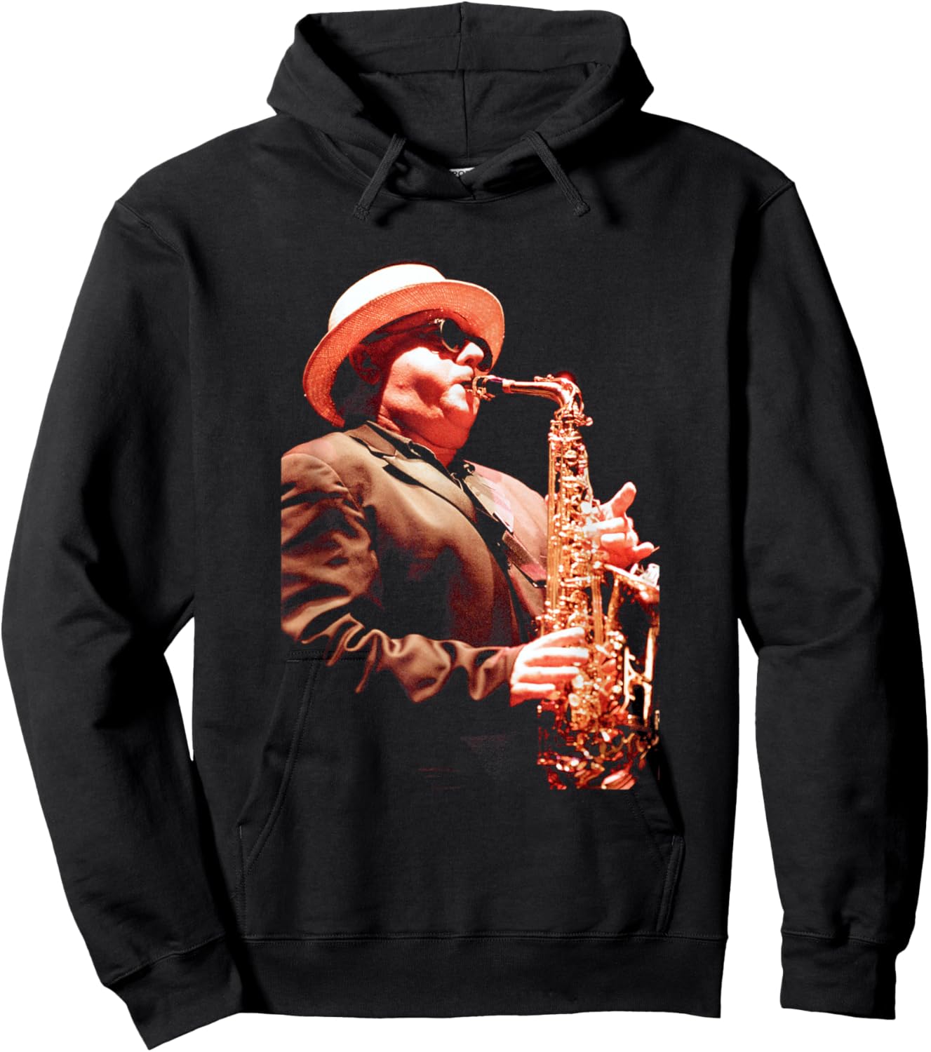 Van Morrison Singer Sax Player at St David's Hall Cardiff Hoodie - Hoodie | Black