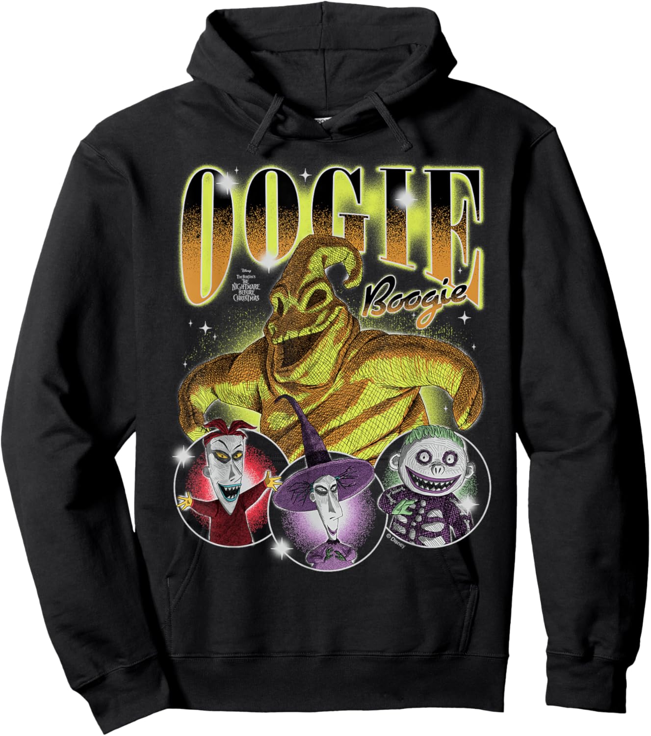 Oogie Boogie Spooky Fun Disney Villain Design Hoodie - Hoodie | Black