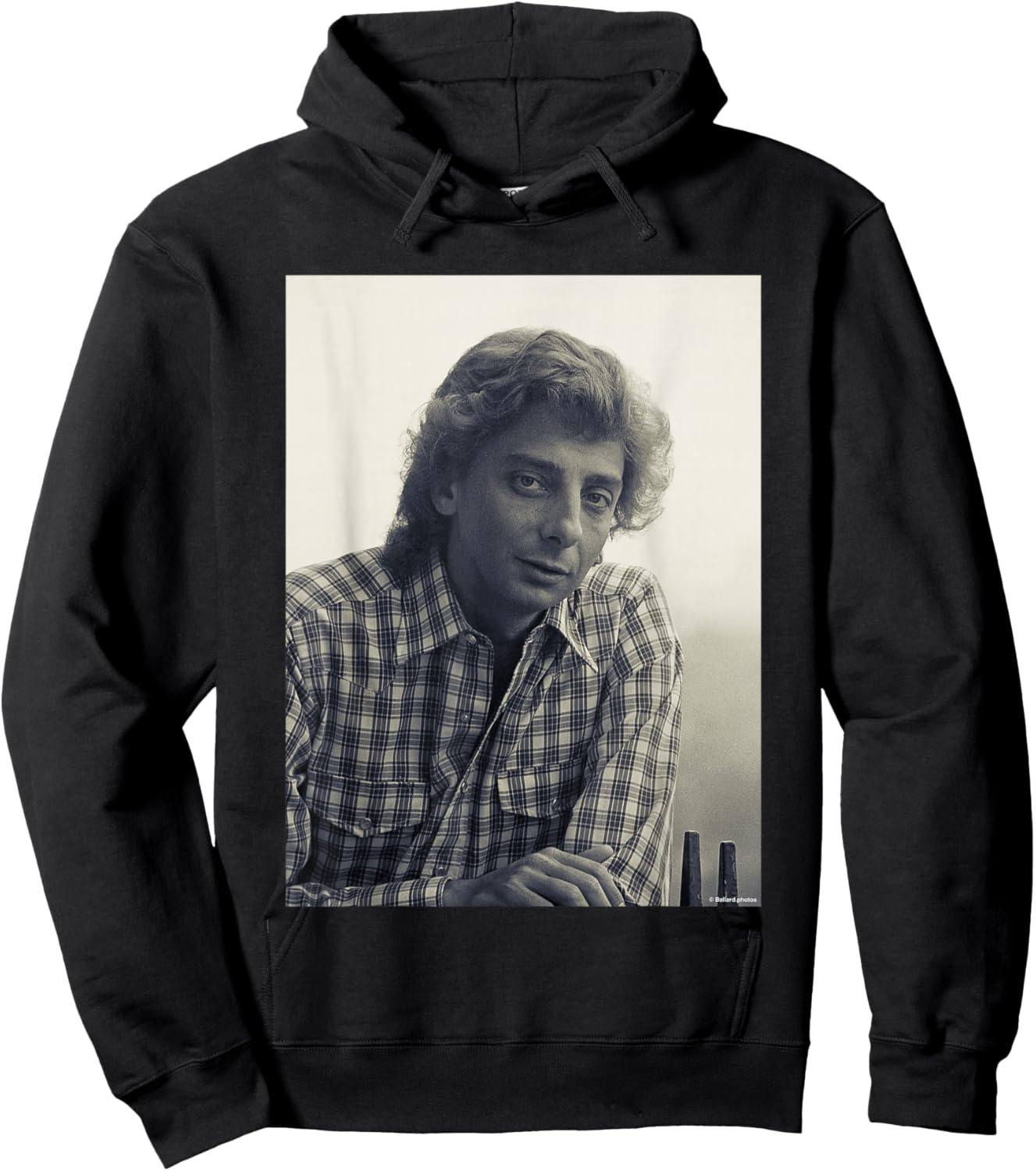 Barry Manilow Mandy Singer by Allan Ballard Hoodie - Hoodie | Black