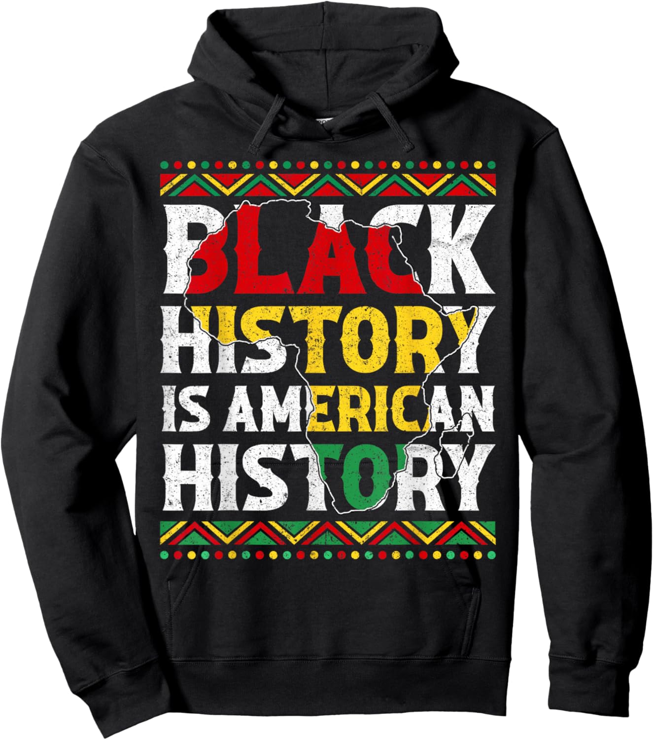Black History is American History Patriotic African America Hoodie - Hoodie | Black