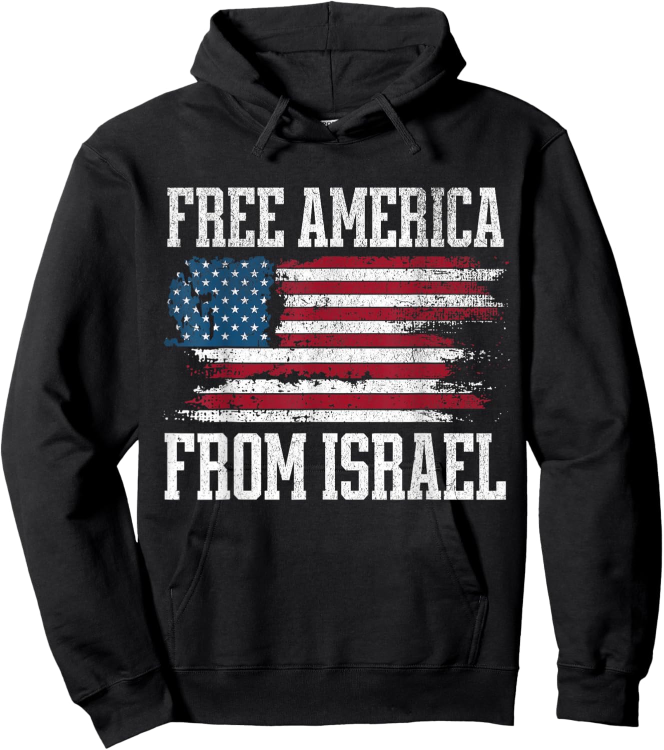 Free America from Israel Hoodie - Hoodie | Black