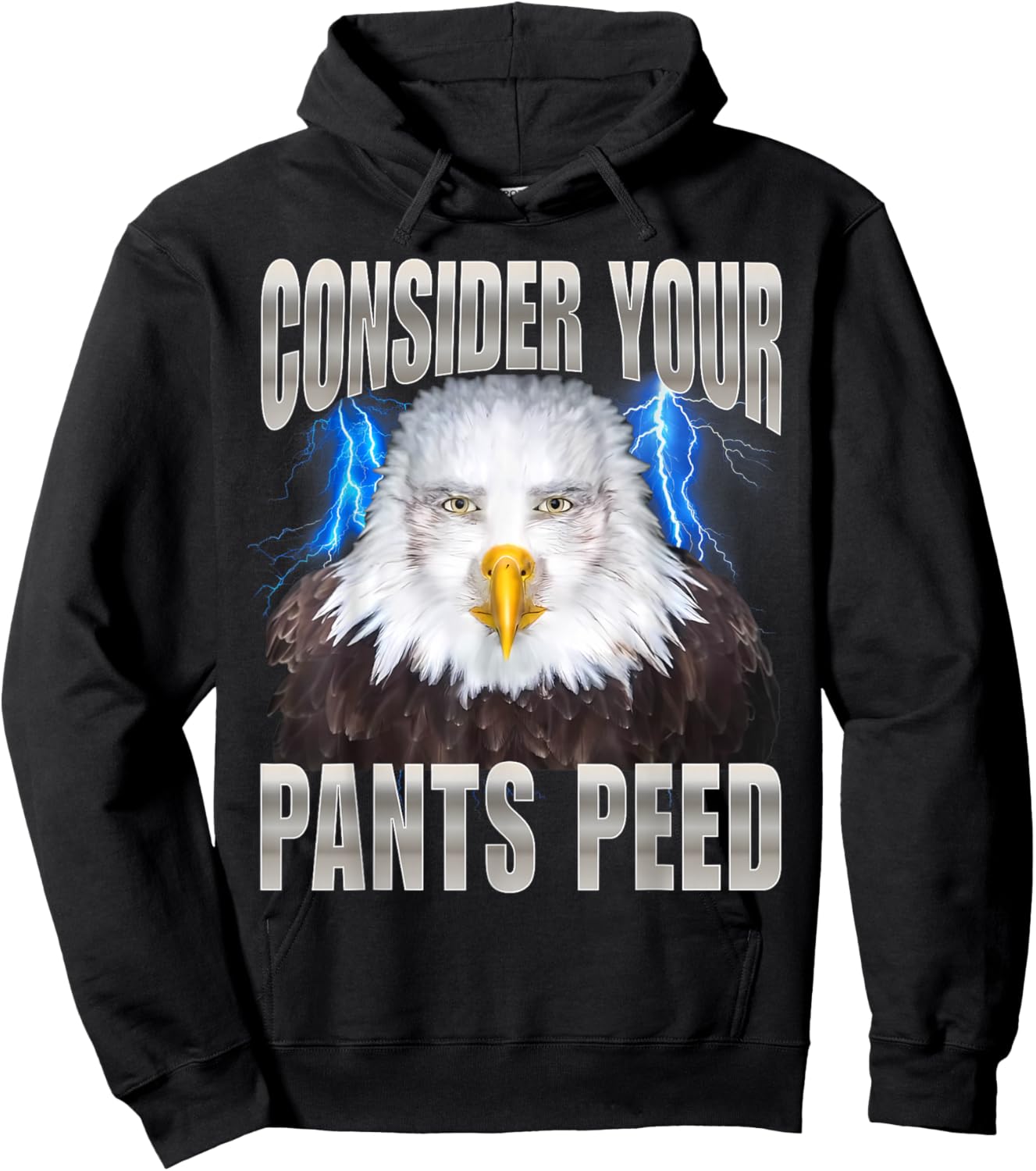 Consider Your Pants Peed Eagle Hoodie - Hoodie | Black