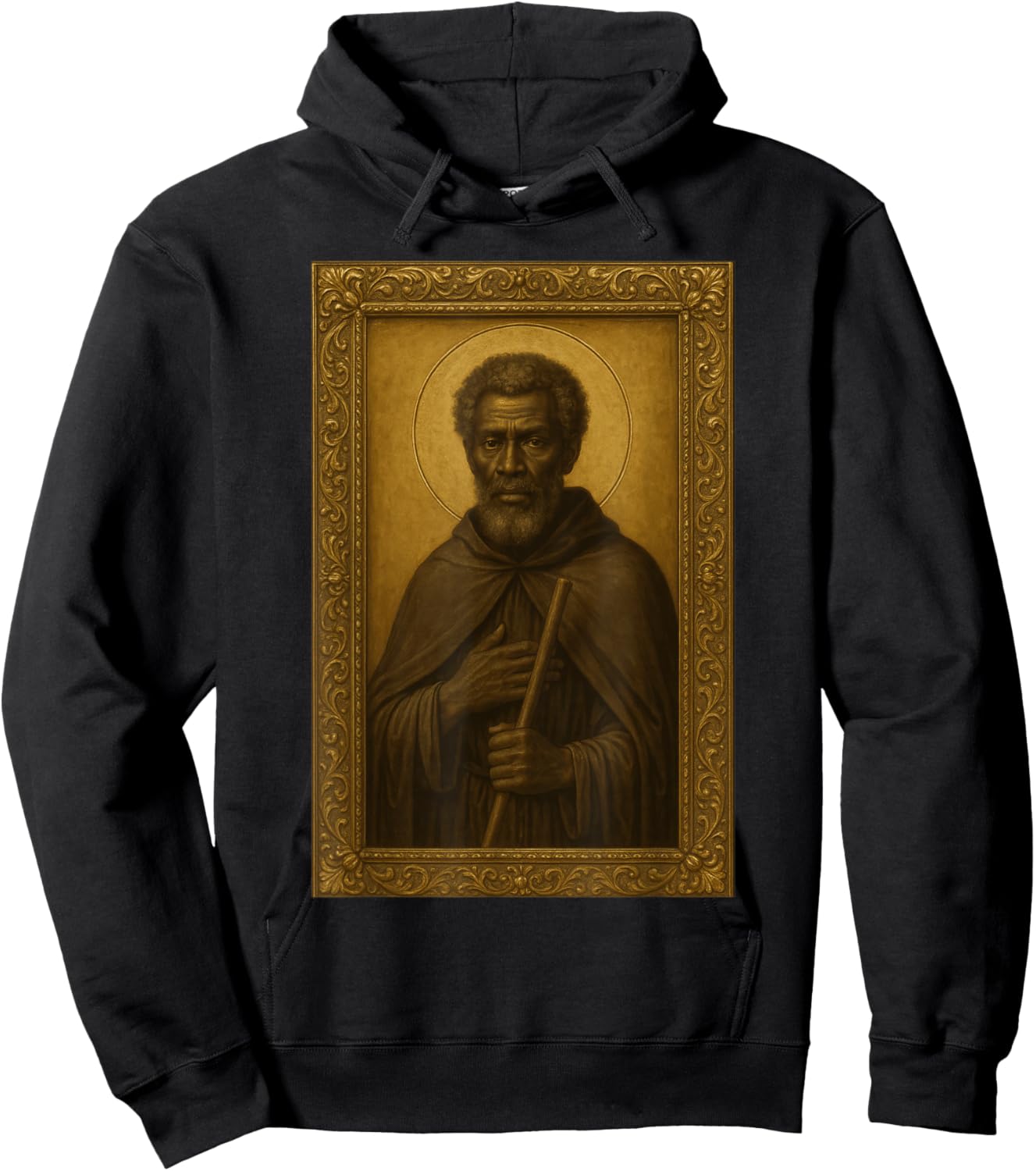 Orthodox Icon of St. Moses The Black Hoodie - Hoodie | Black