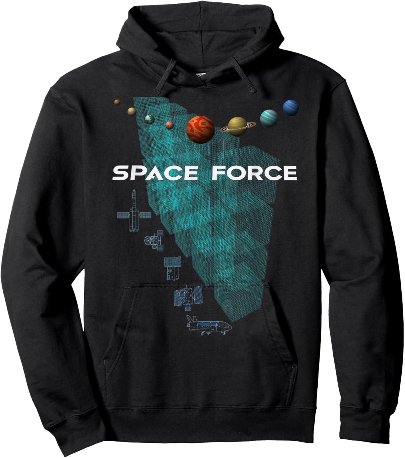 Space Force -Space Hoodie - Hoodie | Black