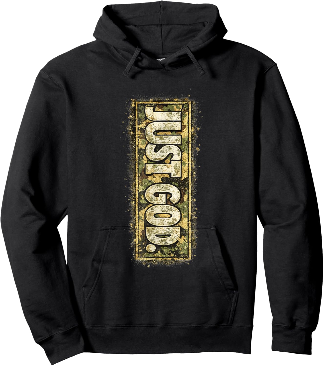 Funny Camouflage Just Gods, God Dope, Camo God Quotes Hoodie - Hoodie | Black