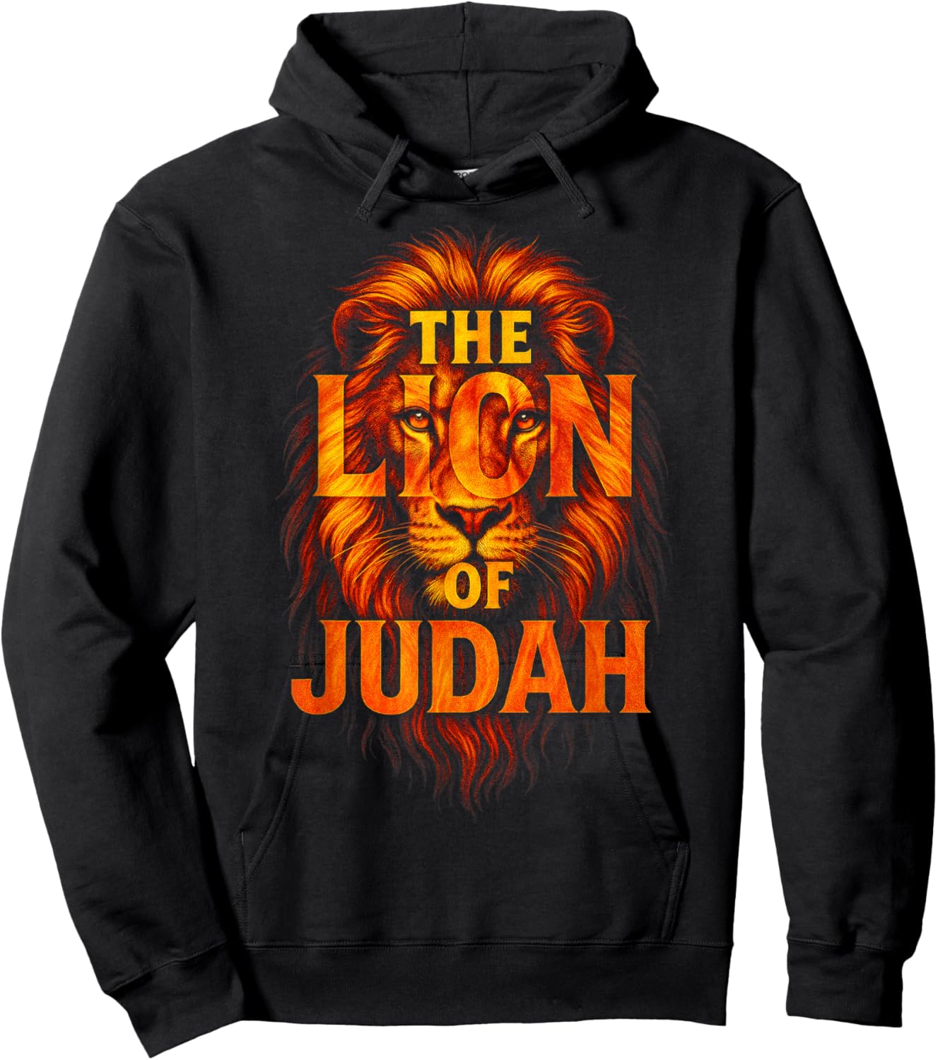The Lion of Judah - Christian Faith Symbol Hoodie - Hoodie | Black