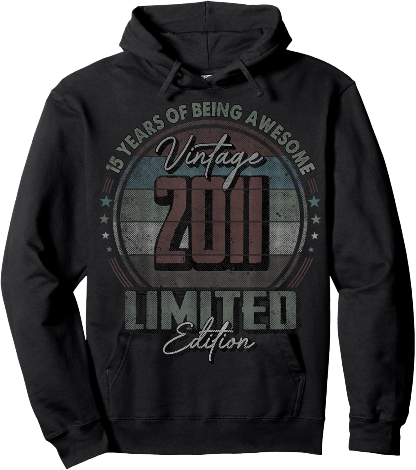 Vintage 2011 Limited Edition Shirt 15 Year Old 15th Birthday Hoodie - Hoodie | Black