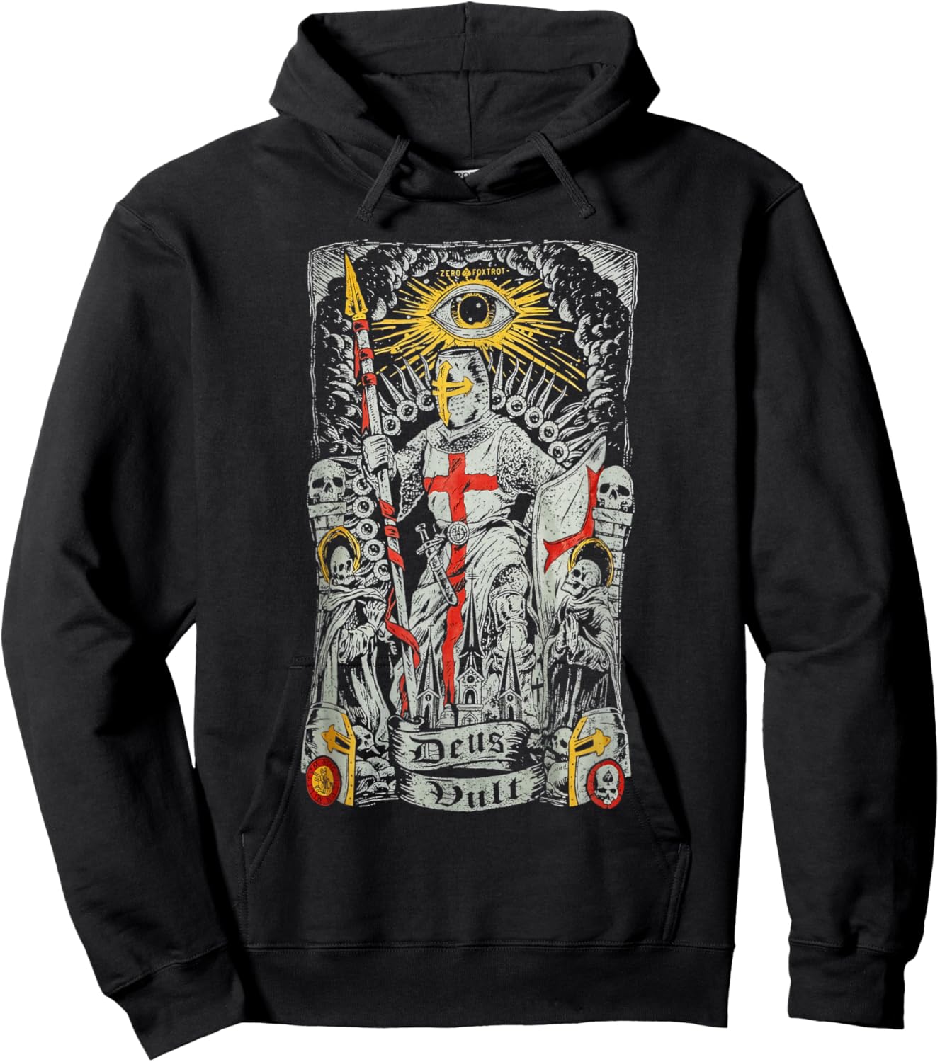 Deus Vult Knights Templar Crusades Hoodie - Hoodie | Black