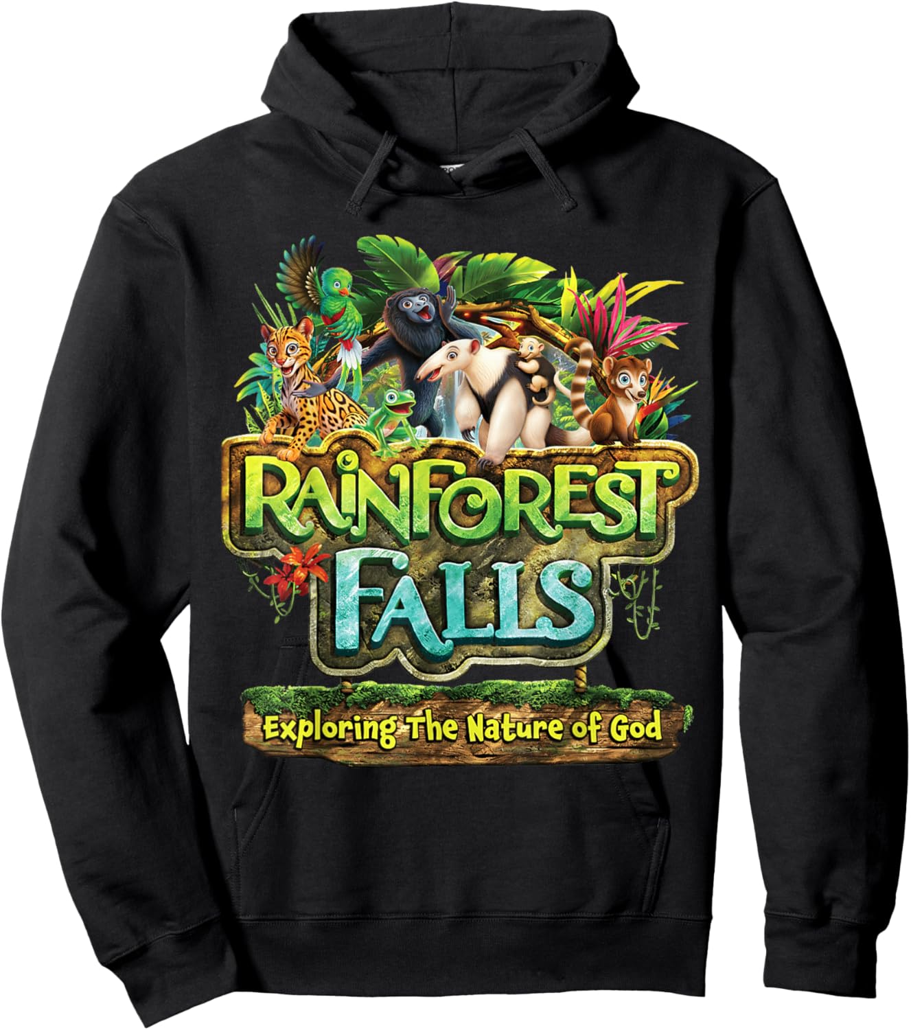 Rainforest Falls Exploring The Nature of God VBS 2026 Hoodie - Hoodie | Black