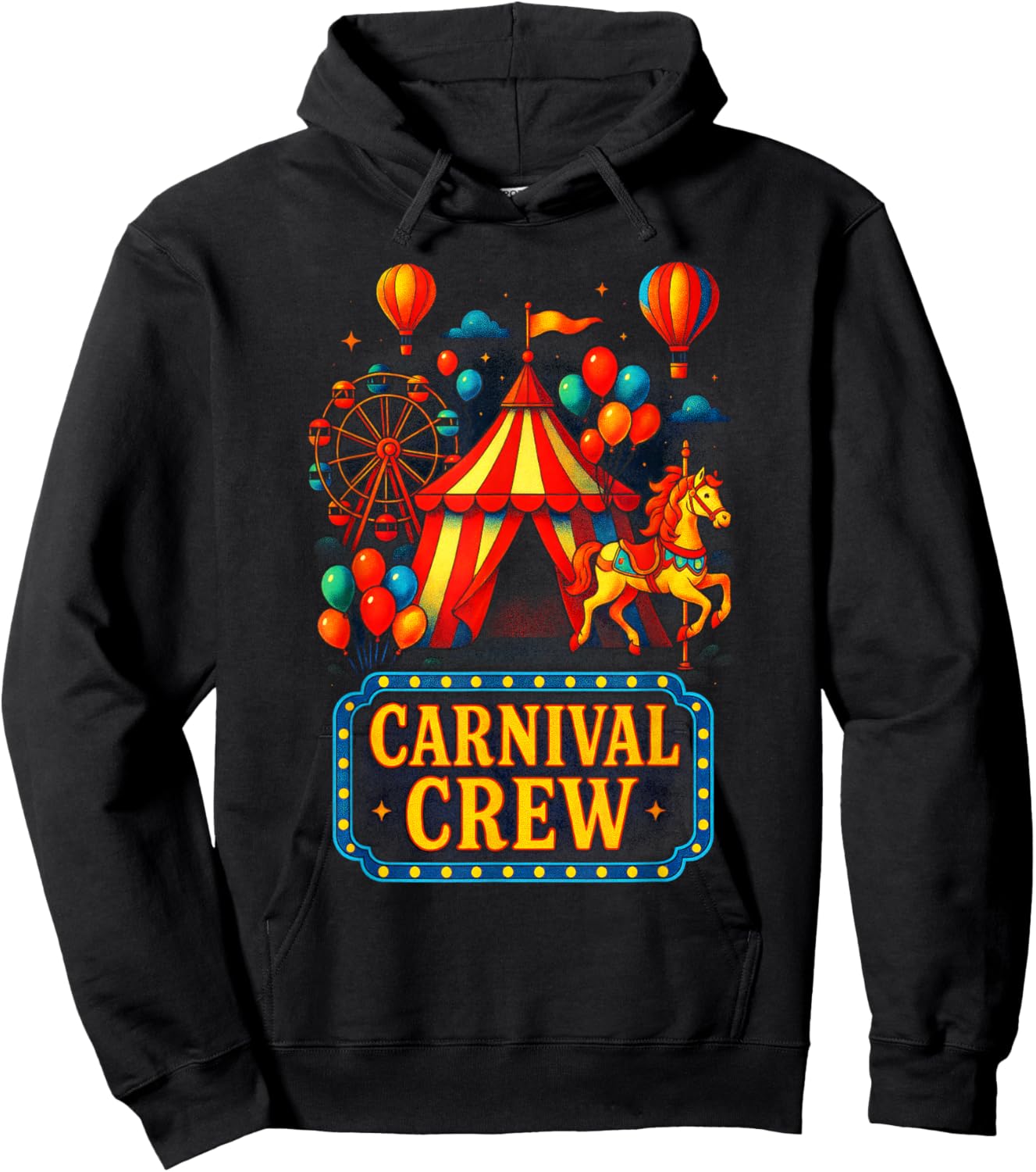 Carnival Crew - Family Party Matching Design Hoodie - Hoodie | Black