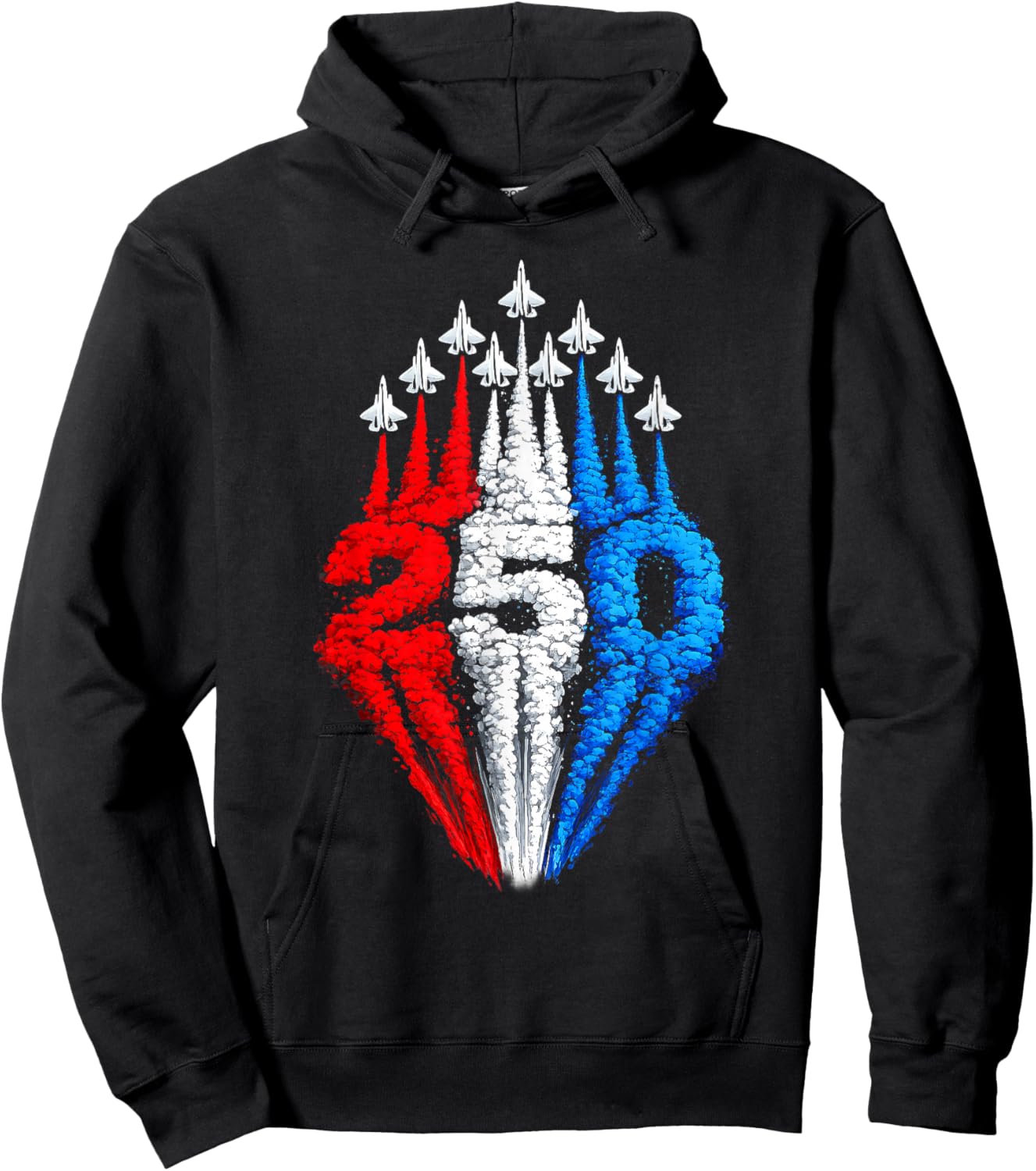 250 Years American 1776 2026 250th USA Patriotic 4th of July Hoodie - Hoodie | Black