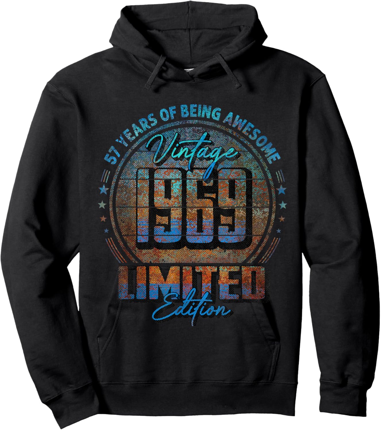 Vintage 1969 Limited Edition Shirt 57 Year Old 57th Birthday Hoodie - Hoodie | Black