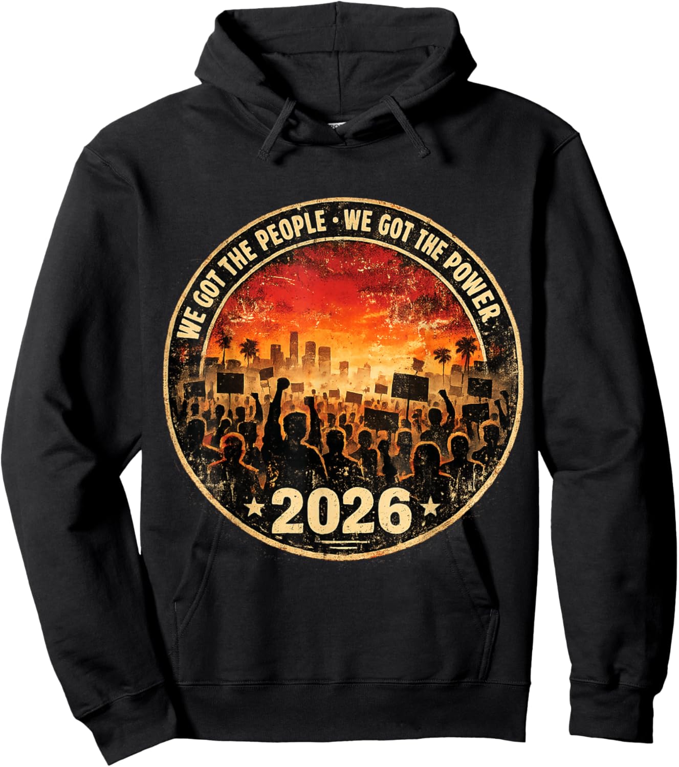 Retro Union Solidarity Workers Rights Labor Movement Protest Hoodie - Hoodie | Black