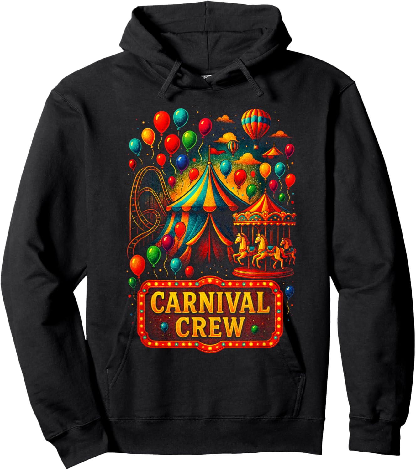 Carnival Crew - Carnival Party Matching Fun Hoodie - Hoodie | Black