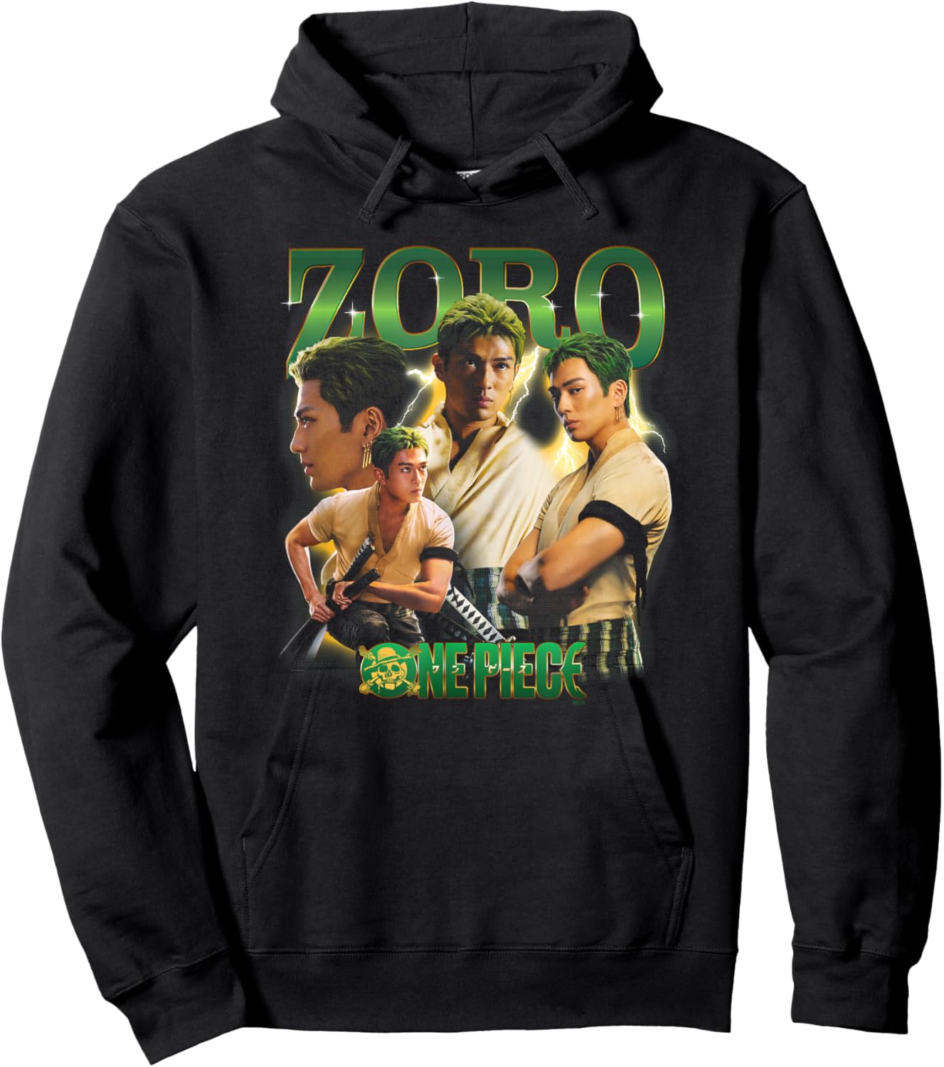 Netflix One Piece Zoro Heartthrob Officially Licensed Hoodie - Hoodie | Black