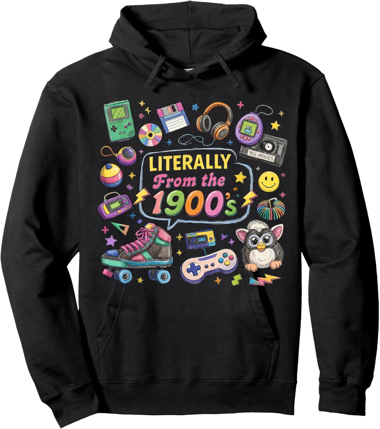 Vintage Funny I'm from The 1900s Outfit Hoodie - Hoodie | Black