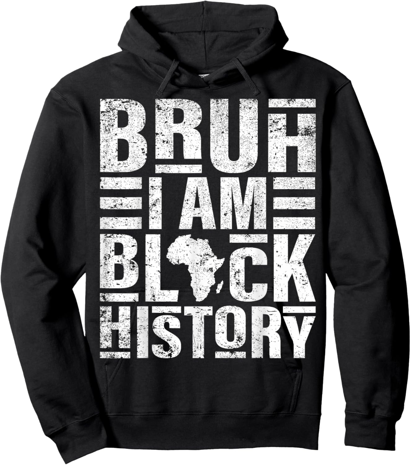 Bruh I Am Black History Kids Men Women Black History Month Hoodie - Hoodie | Black