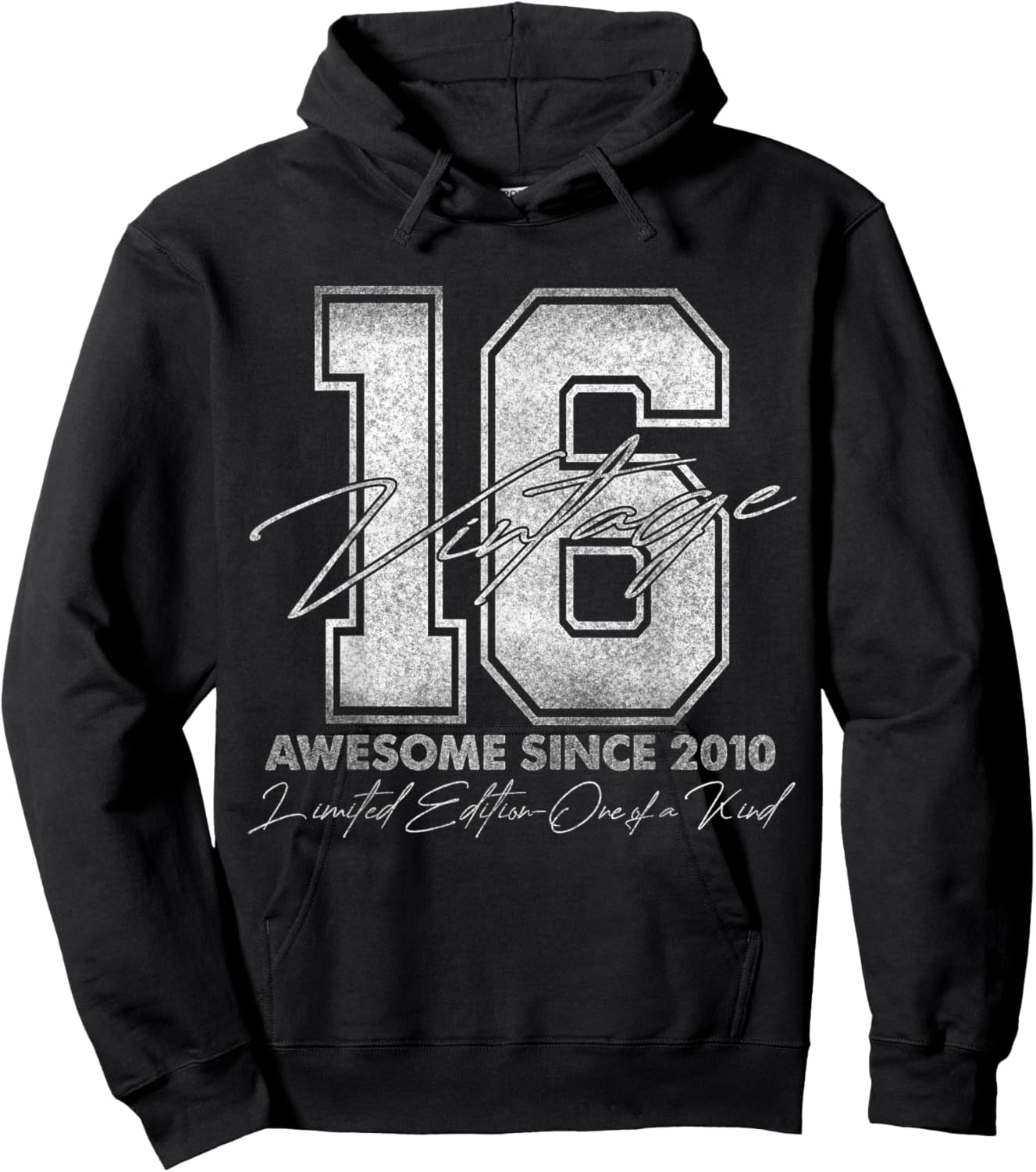 16 Year Old Gifts Vintage 2010 Limited Edition 16th Birthday Hoodie - Hoodie | Black