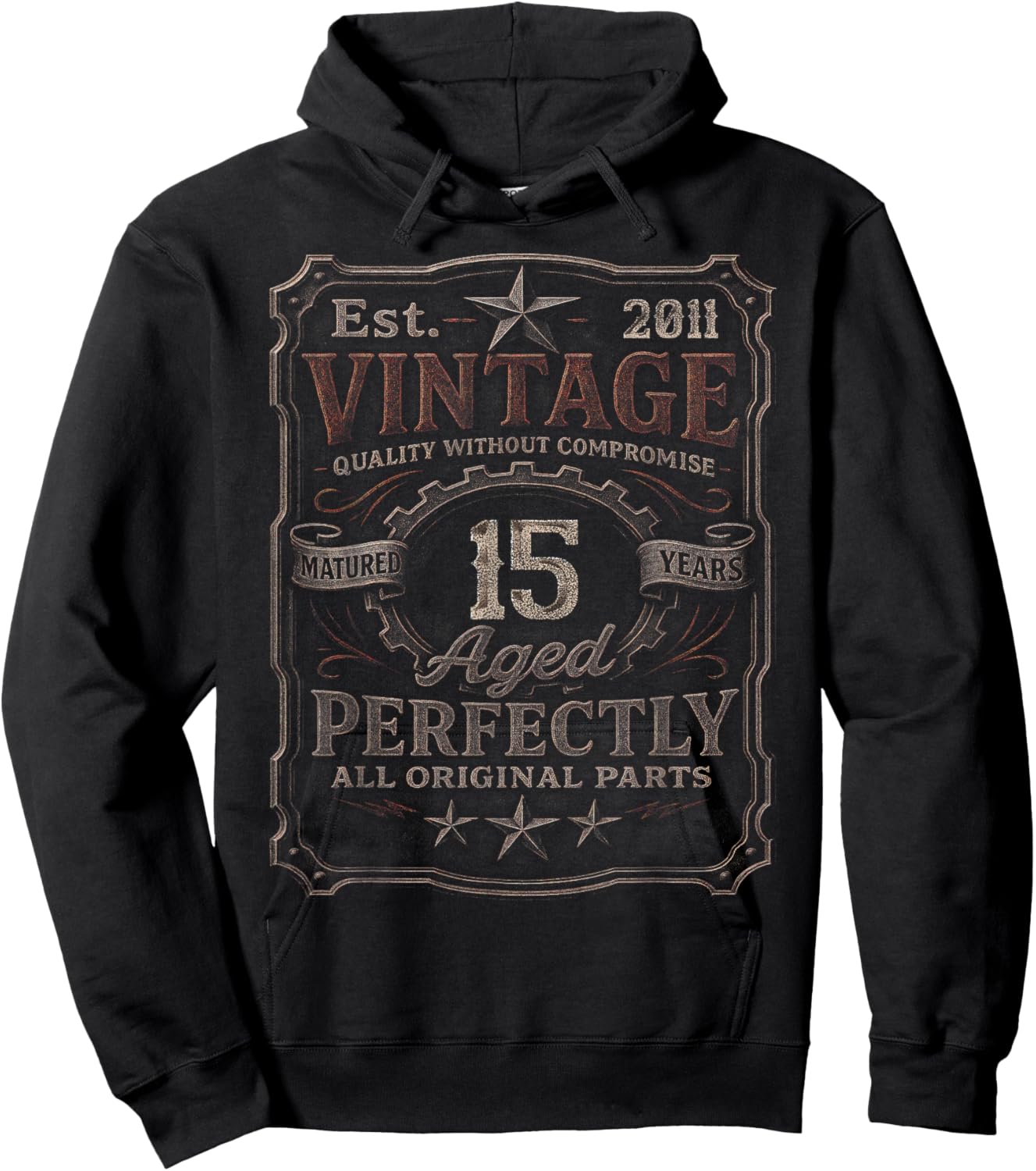Vintage 2011 Limited Edition Shirt 15 Year Old 15th Birthday Hoodie - Hoodie | Black
