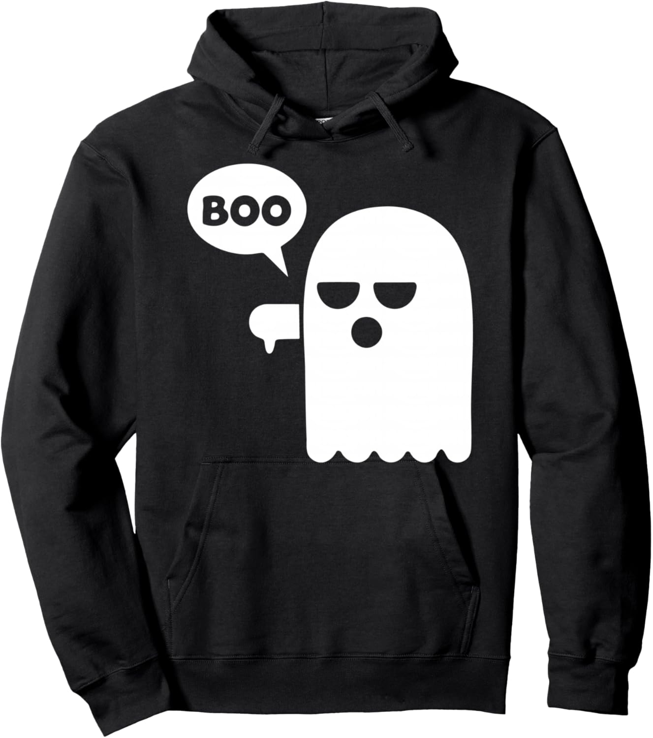 Boo Thumbs Down Ghost Halloween Costume Hoodie - Hoodie | Black