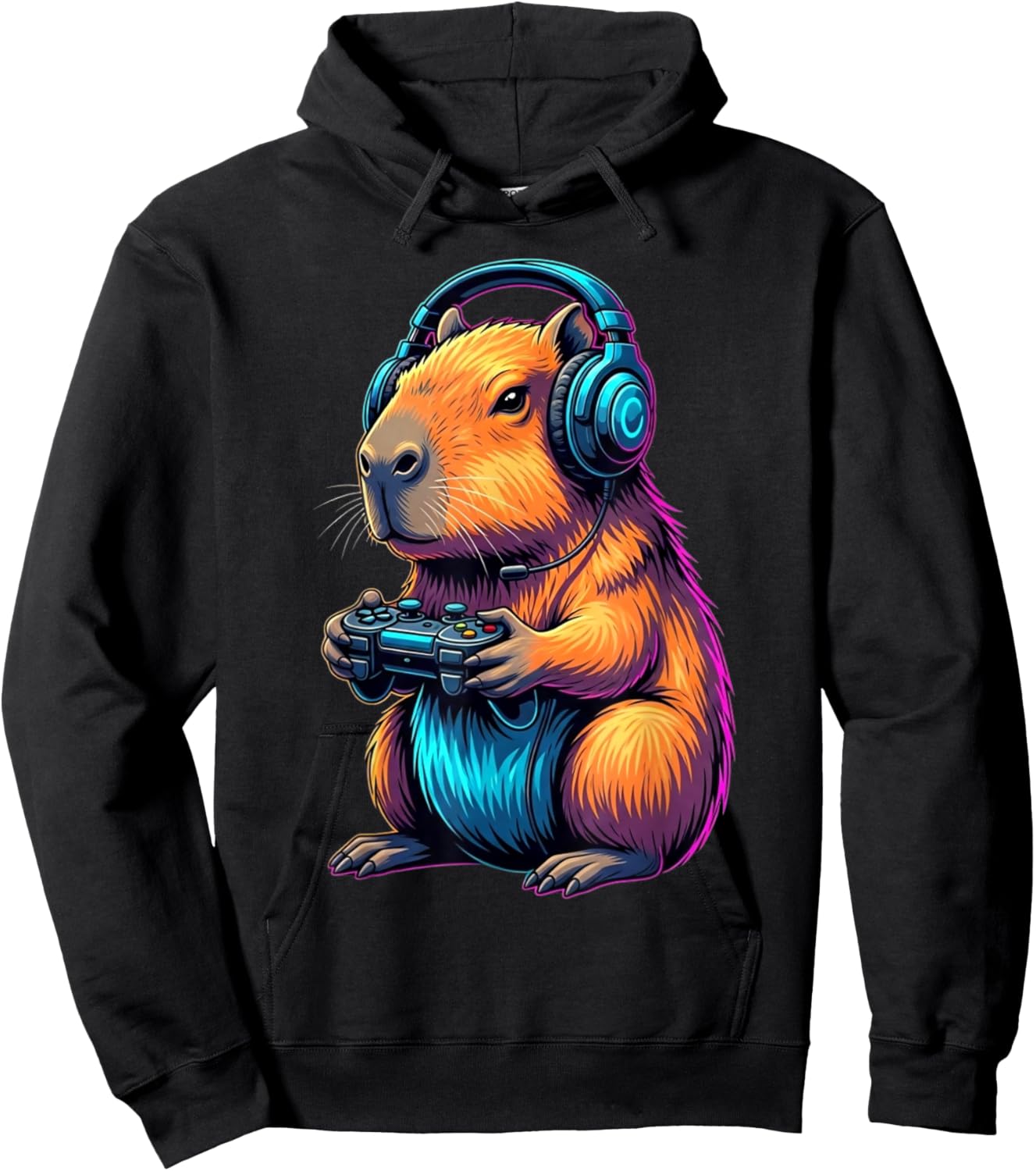 Capybara Funny Video Games Capybara Hoodie - Hoodie | Black