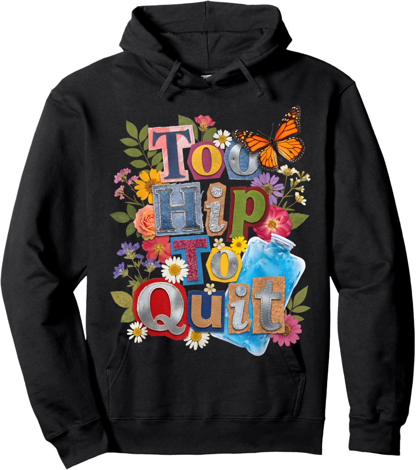 Hip Replacement Recovery Hoodie - Hoodie | Black