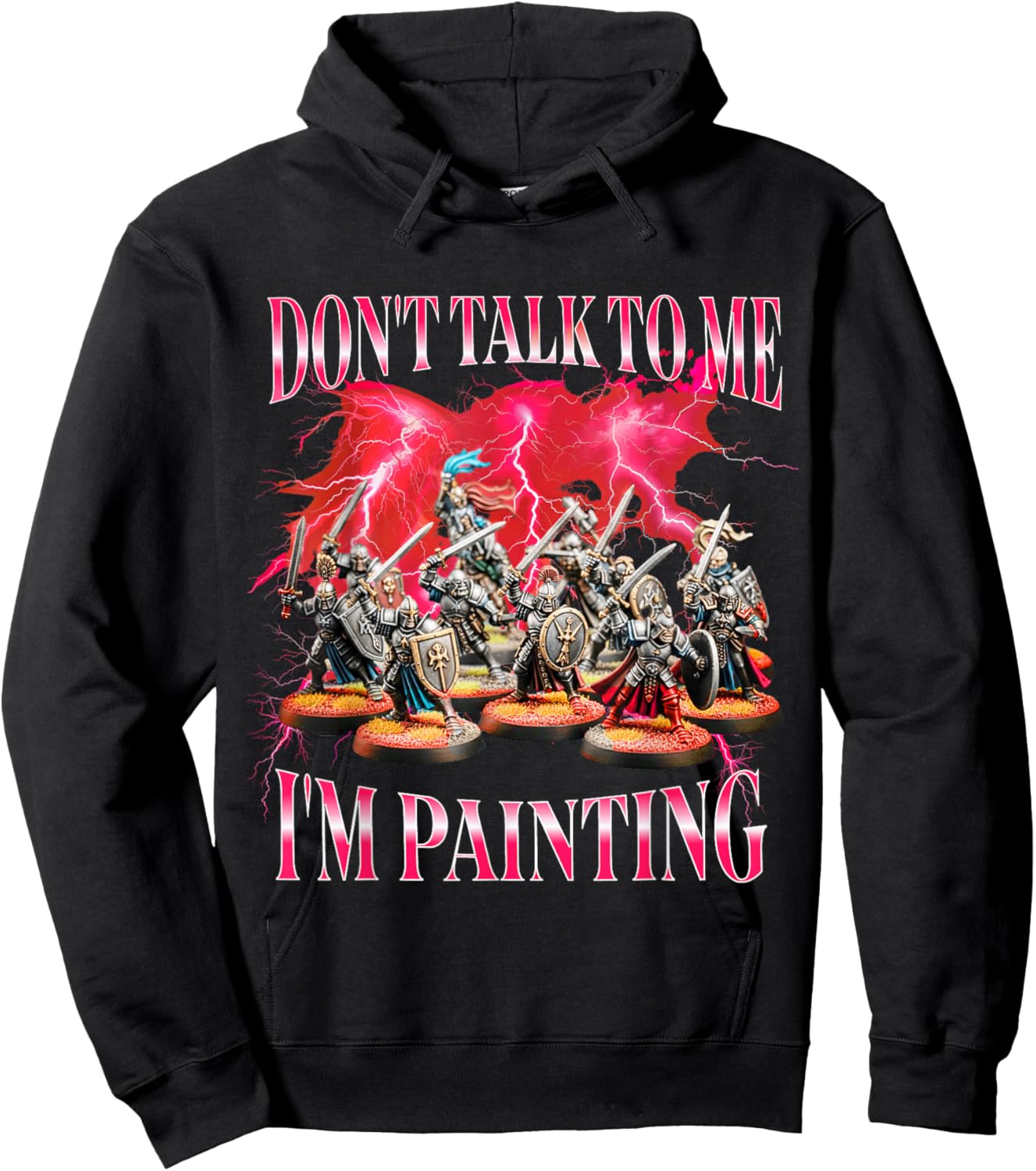 Miniature Painting Don't Talk to Me I'm Painter Bootleg Hoodie - Hoodie | Black
