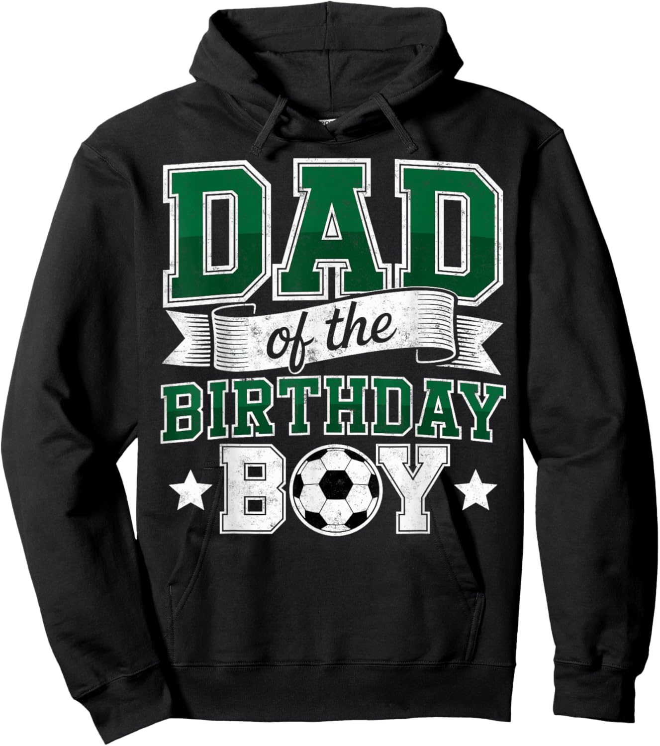 Dad of The Birthday Boy Soccer Goalie Bday Player Father Fan Hoodie - Hoodie | Black