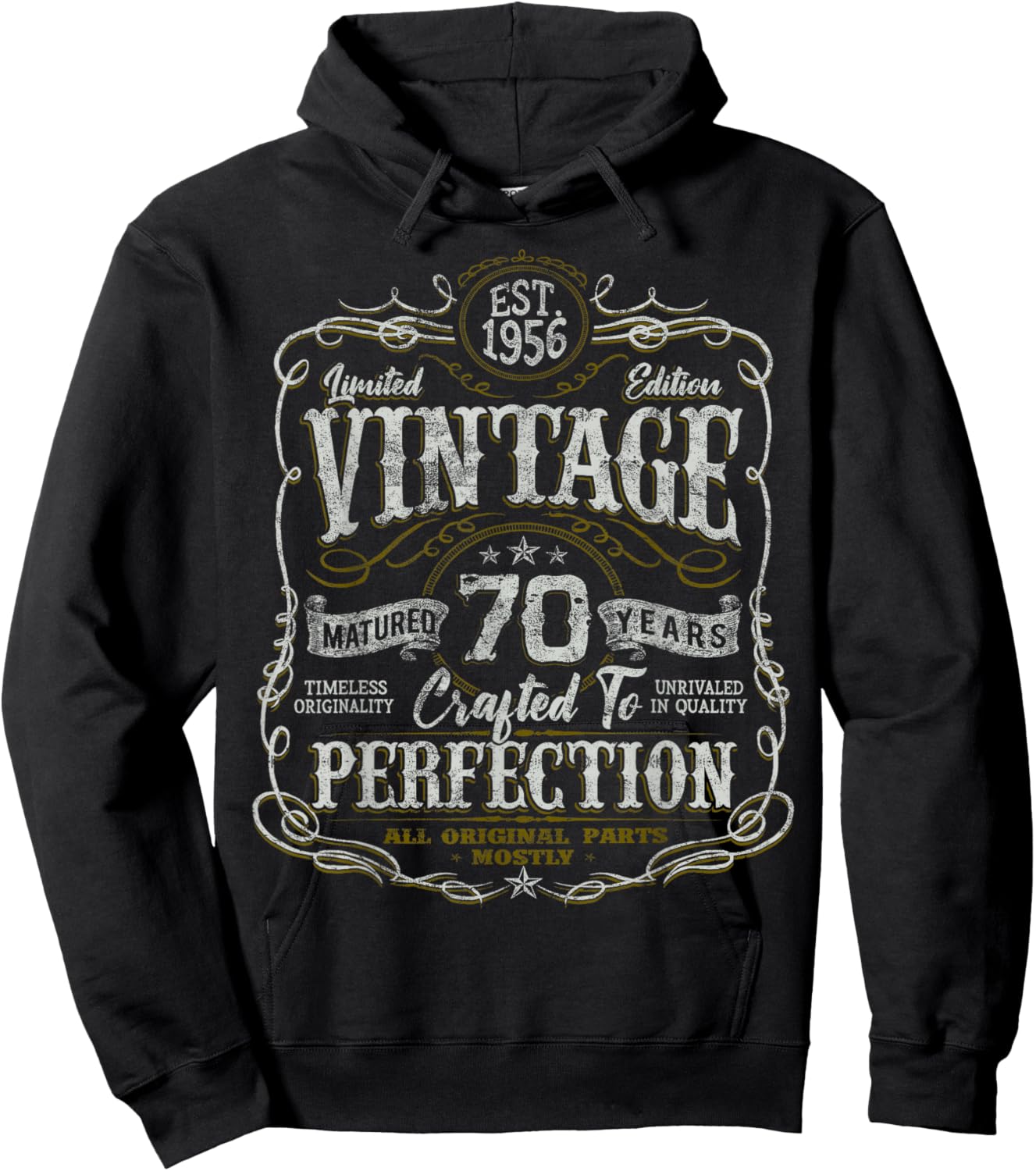 Vintage 1956 Limited Edition Shirt 70 Year Old 70th Birthday Hoodie - Hoodie | Black