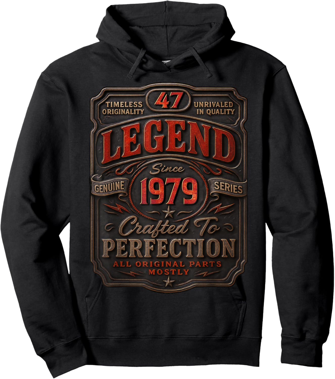 Vintage 1979 Limited Edition Shirt 47 Year Old 47th Birthday Hoodie - Hoodie | Black
