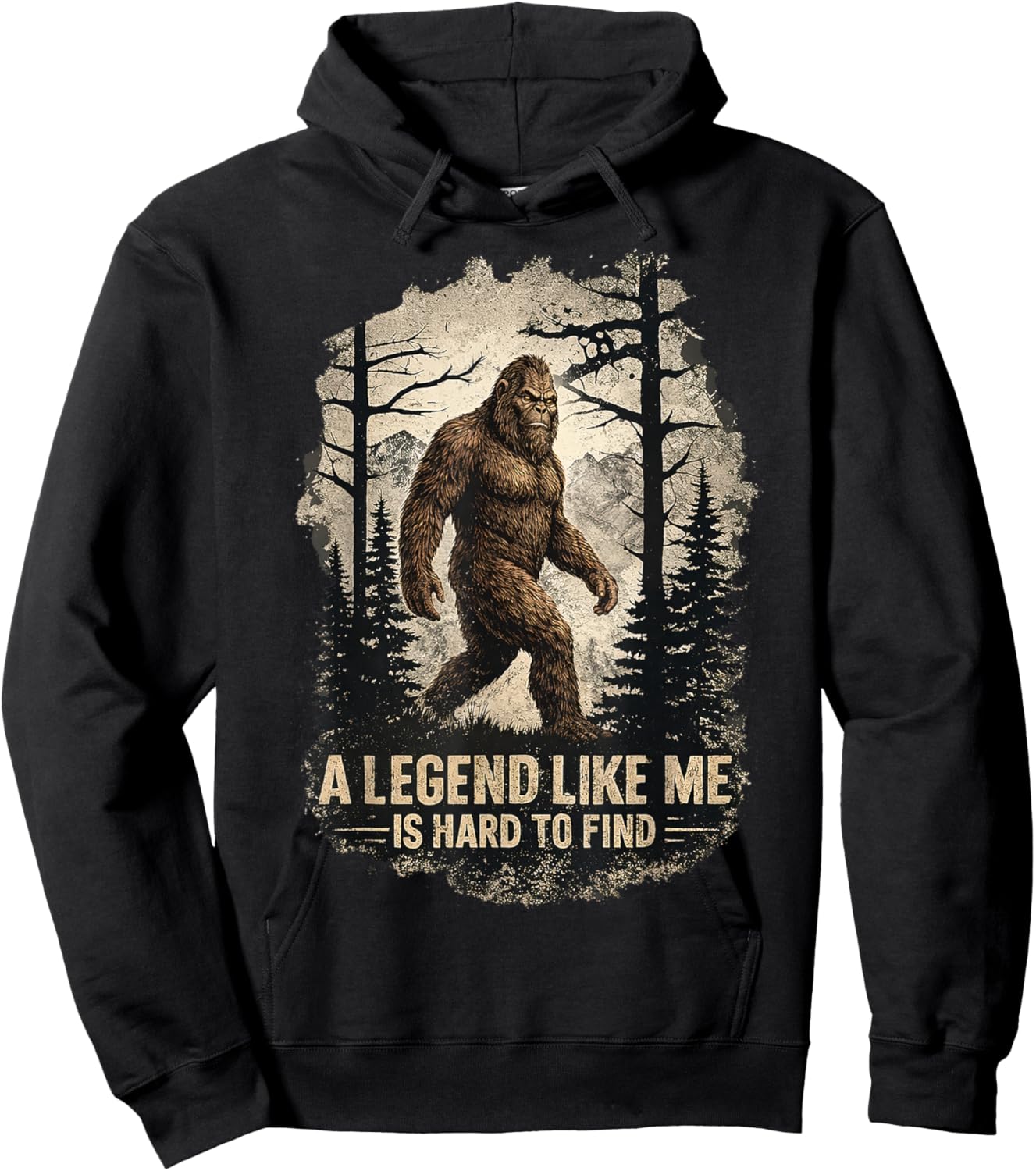A Legend Like Me is Hard to Find Bigfoot Gifts Men Women Kid Hoodie - Hoodie | Black