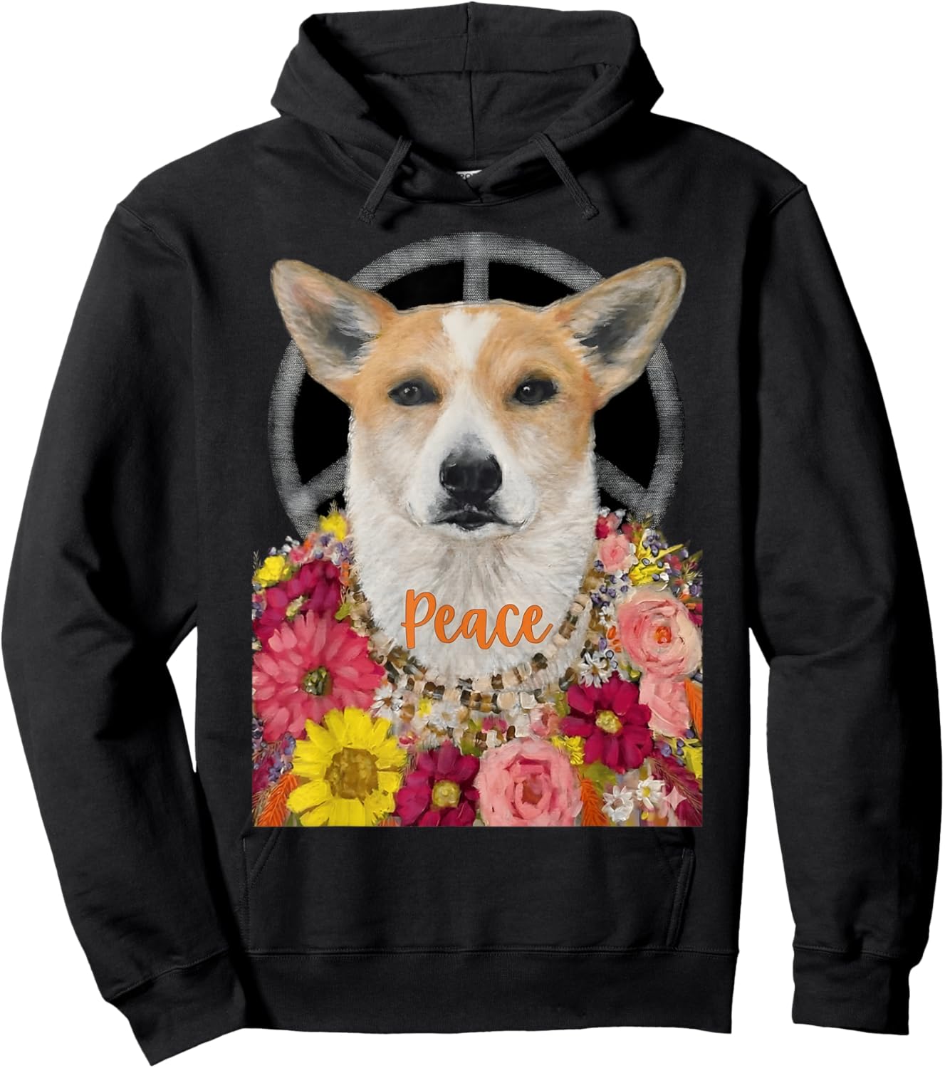 Aloka The Peace Dog Peace Walk Dog Painting Hoodie - Hoodie | Black