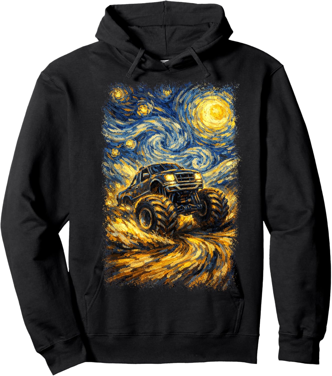 Monster Truck Adults Monster Truck Men Women Hoodie - Hoodie | Black