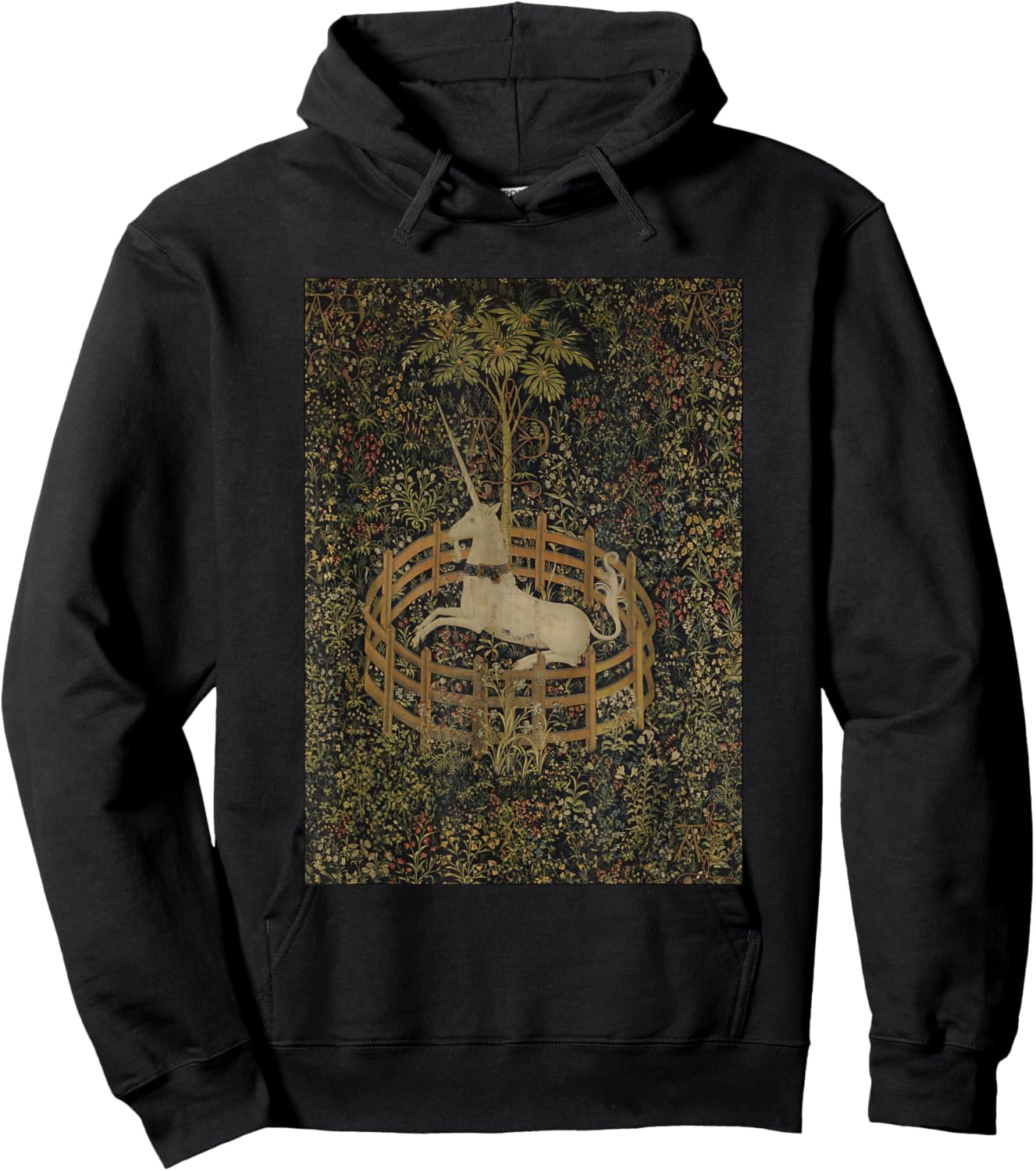 Magic Beautiful Cute Unicorns Fantasy Love Garden Horse Fan Hoodie - Hoodie | Black